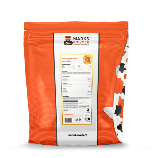 Achteretiket met voedingswaarden van Marks Koivoer Champions Edition 6 mm zinkend