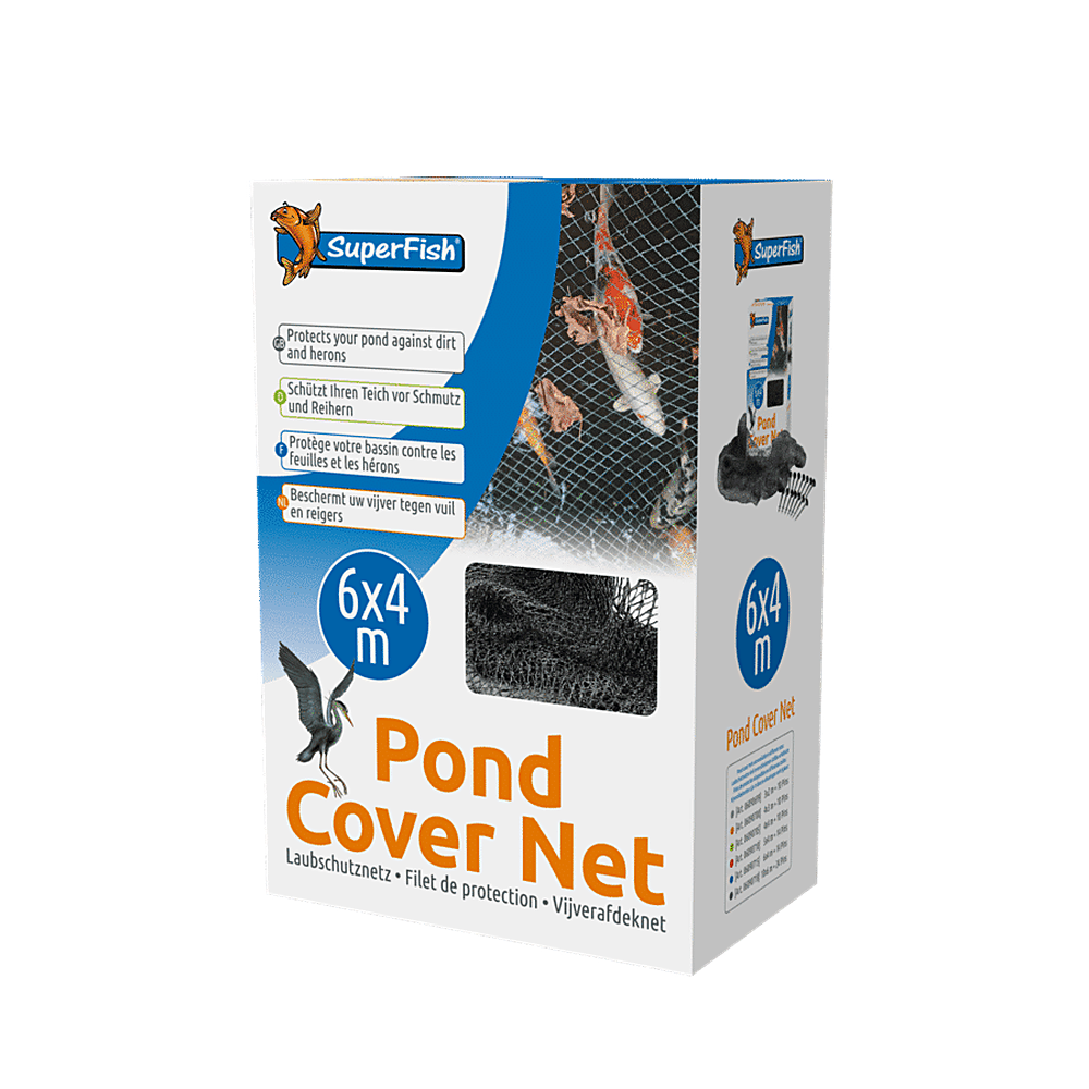 SuperFish Pond Cover Net 6 x 4 m – vijverafdeknet tegen bladeren en reigers