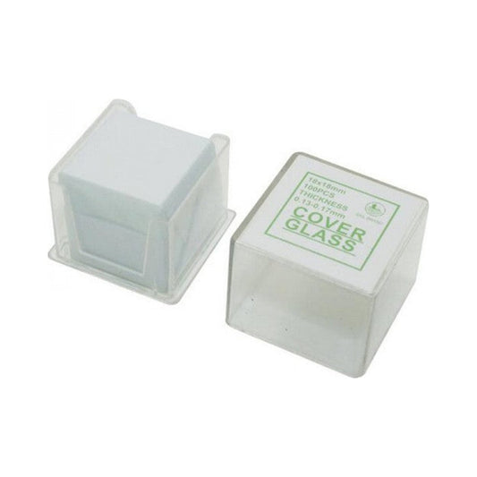 Dekglaasjes 18 x 18 mm voor de microscoop (100 stuks)