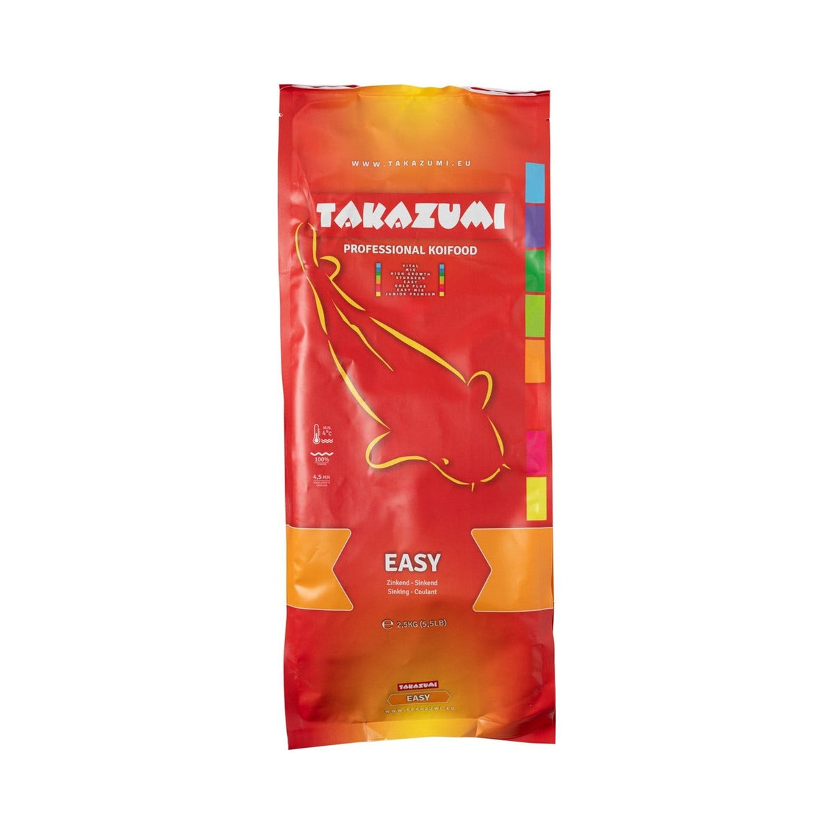 Takazumi Easy 2,5 kg – zinkend basisvoer voor rustige koi