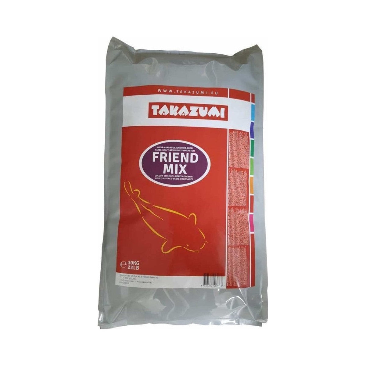 Takazumi Friend Mix 10 kg – voordelig drijvend mixvoer voor kleur en groei