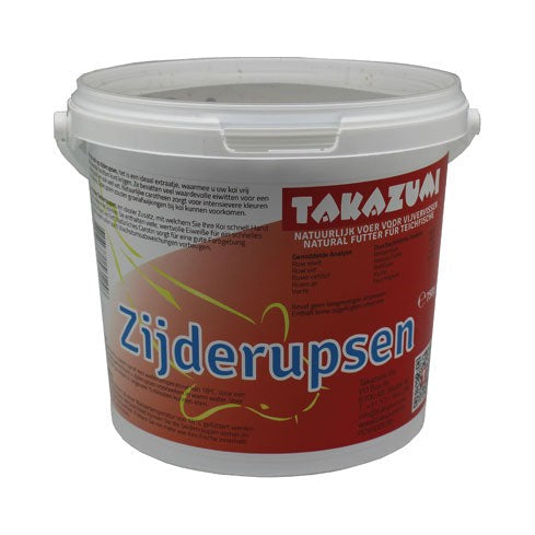 Takazumi Zijderupsen 750 gram – eiwitrijk extraatje voor koi
