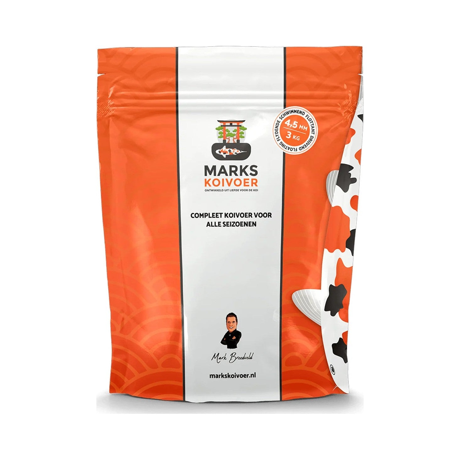 Marks Koivoer Multi Season 4,5 mm Drijvend – premium koivoer voor groei, kleur & gezondheid (3 kg)
