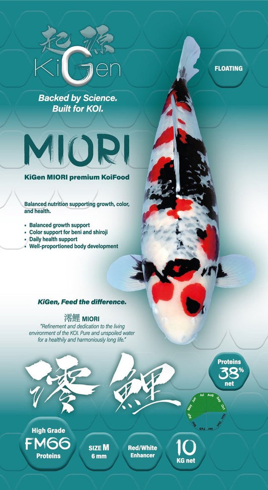 KiGen Miori Premium Koivoer 6mm – 10 kg | Kleur, Groei & Gezondheid