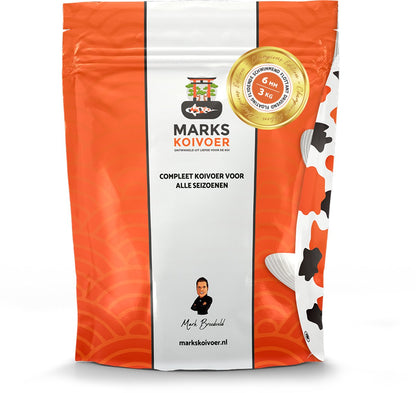 Marks Koivoer Champions Edition Multi Season 6 mm Drijvend - Premium Koi Voer voor Gezonde en Kleurrijke Koi