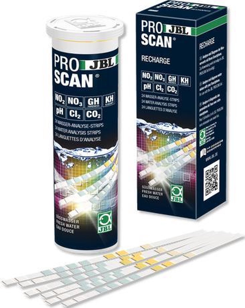 JBL ProScan Recharge – Navulling Teststrips voor Aquarium & Vijver (24 strips)