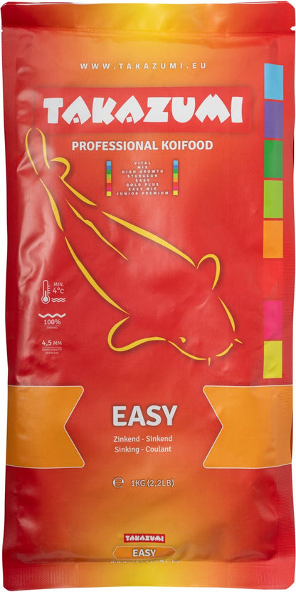 Takazumi Easy Koivoer – Zinkend Basisvoer voor Koi | 2,5 kg