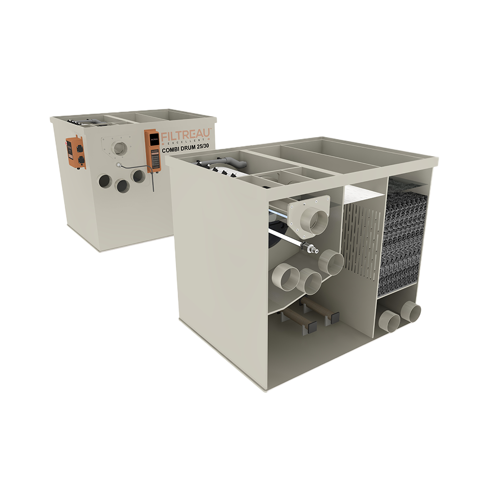 Combi drum 25/30 Gravity trommelfilter Filtreau