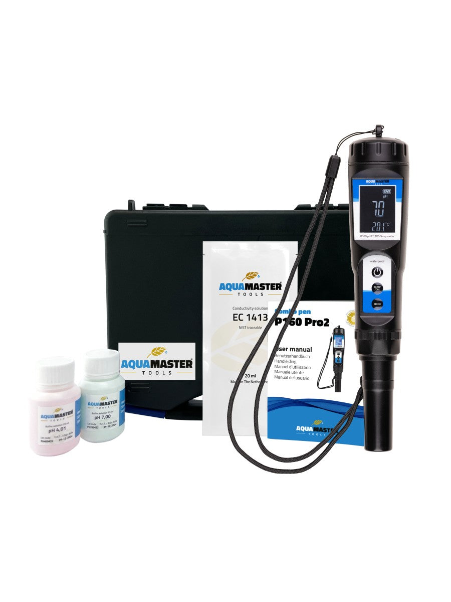 AquaMaster P160 Pro2 combo pen met koffer en kalibratievloeistoffen