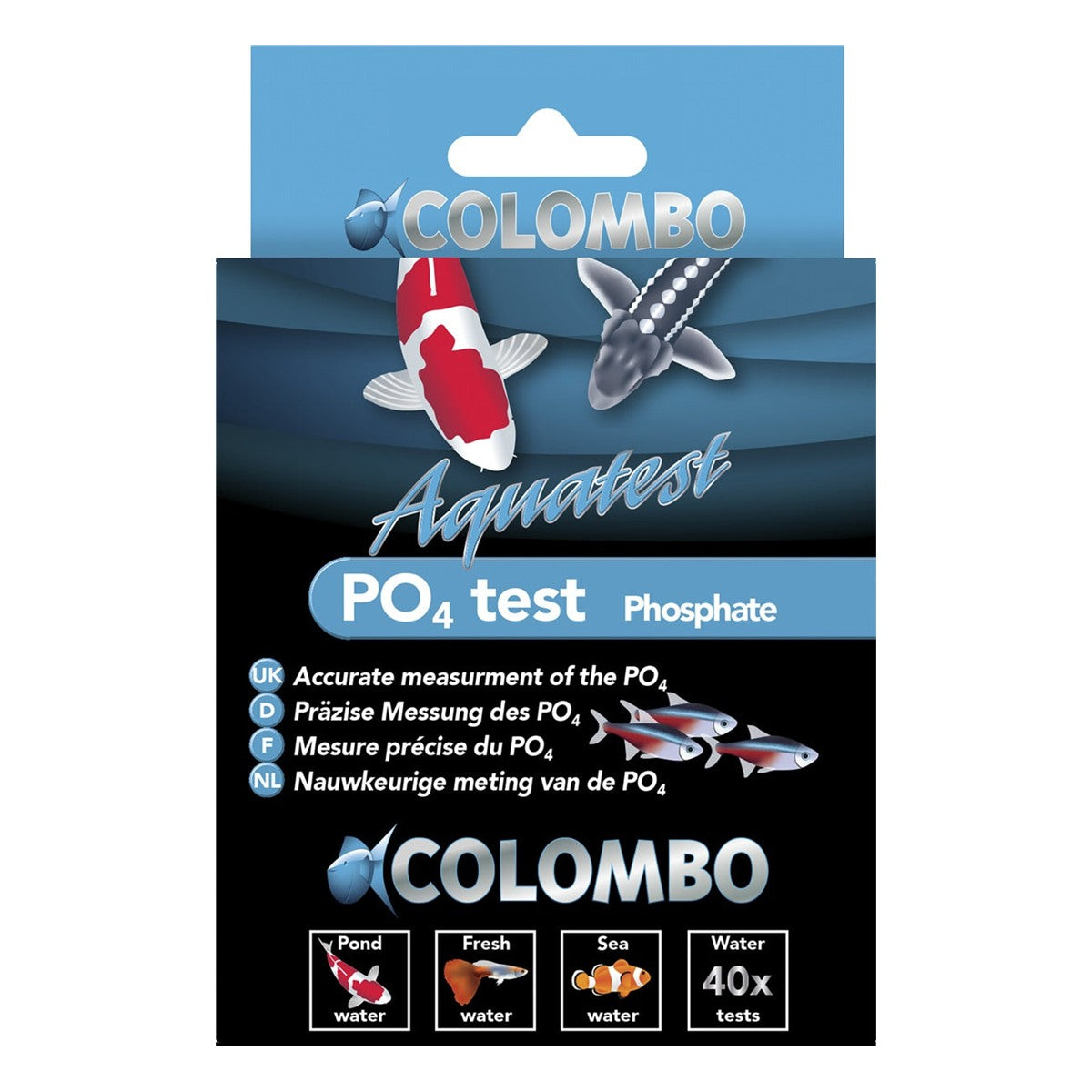 Doos Colombo PO4-test fosfaattest voor de vijver