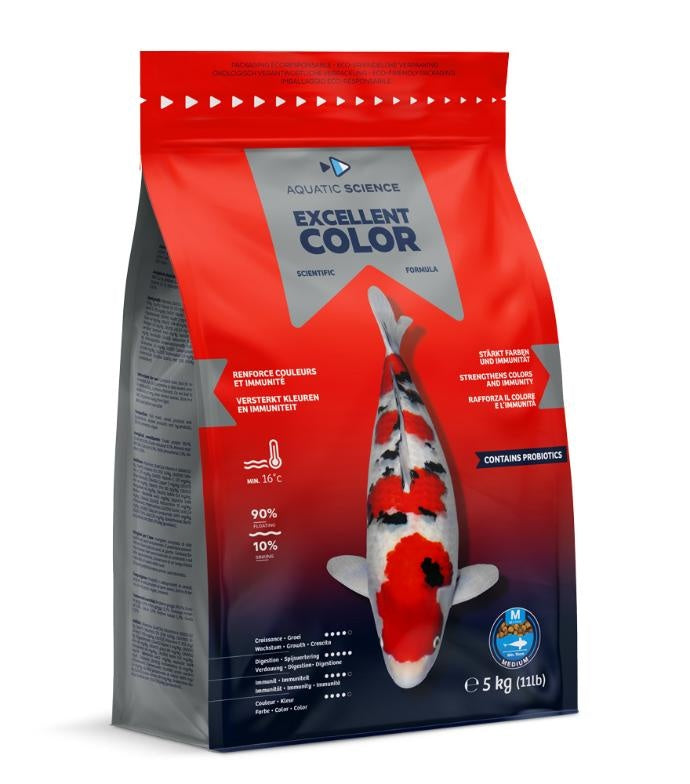 Aquatic Science Excellent Color Medium 5 kg – kleurversterkend koivoer