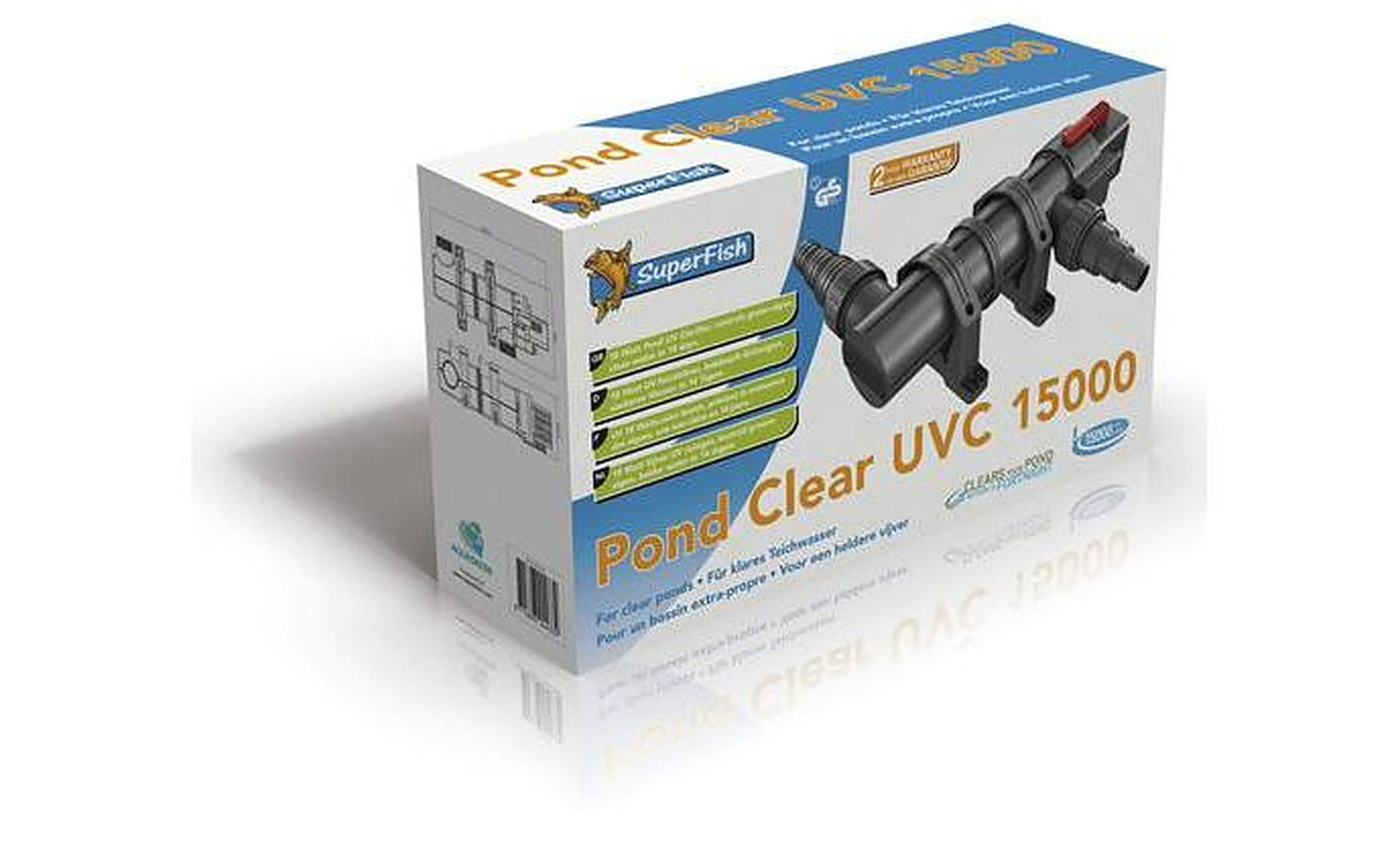 SuperFish Pond Clear UVC 15000 – 18 watt UV-C apparaat voor de vijver