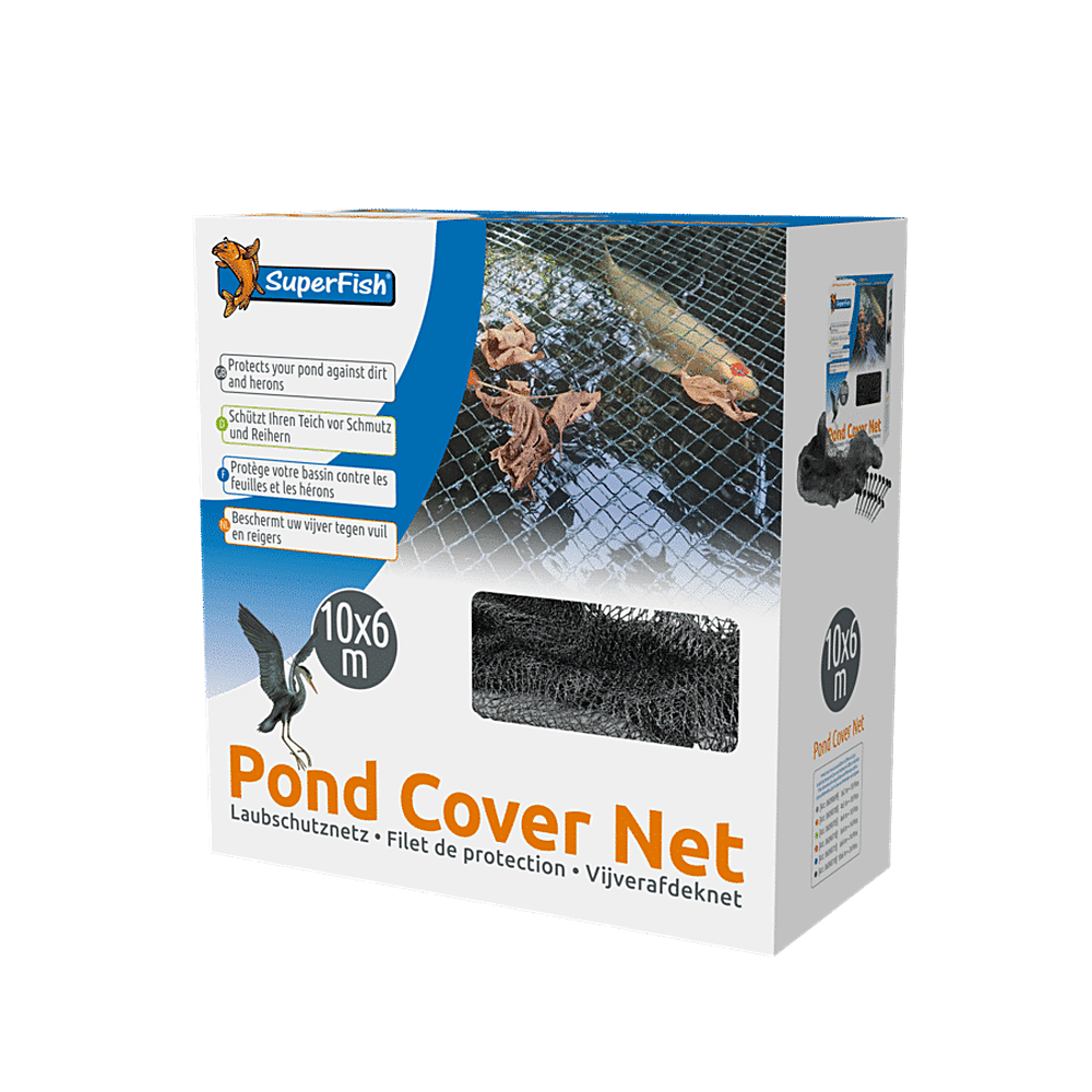 SuperFish Pond Cover Net 10 x 6 m – vijverafdeknet tegen bladeren en reigers