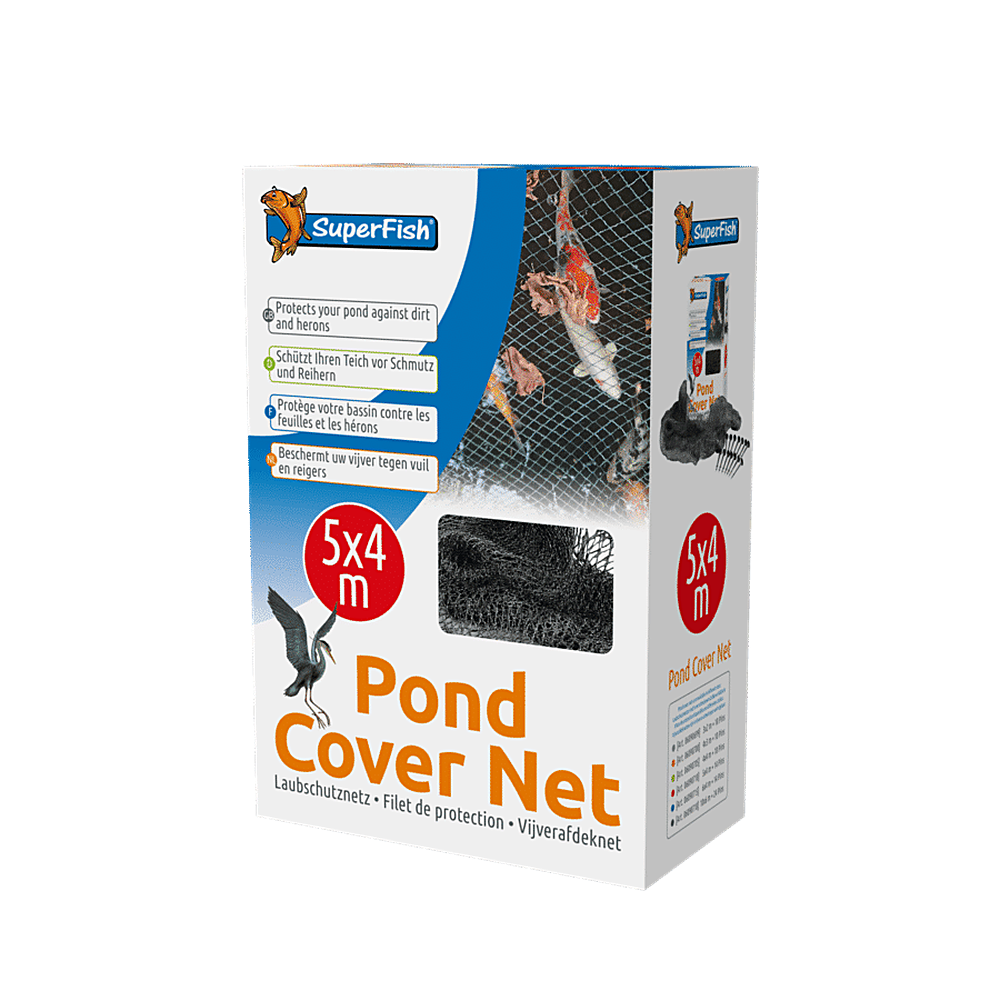 SuperFish Pond Cover Net 5 x 4 m – vijverafdeknet tegen bladeren en reigers