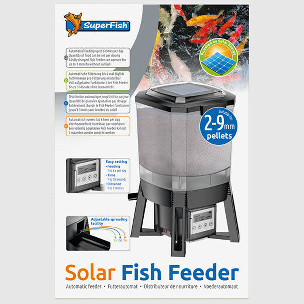 SuperFish Solar Fish Feeder – voederautomaat op zonne-energie voor de vijver